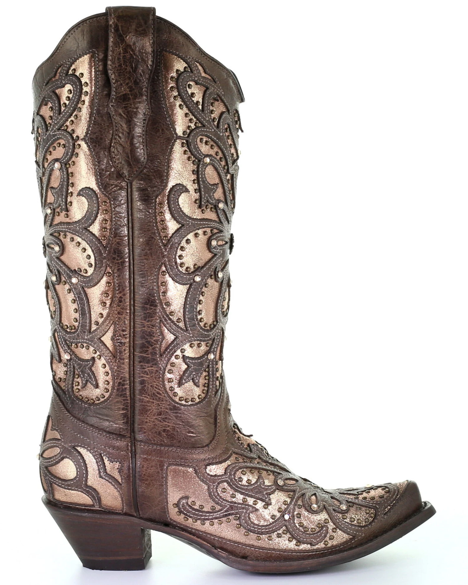 Corral Women's Metallic Inlay Western Boots - Snip Toe 8 Corral Women's Metallic Inlay Western Boots - Snip Toe - Image 6