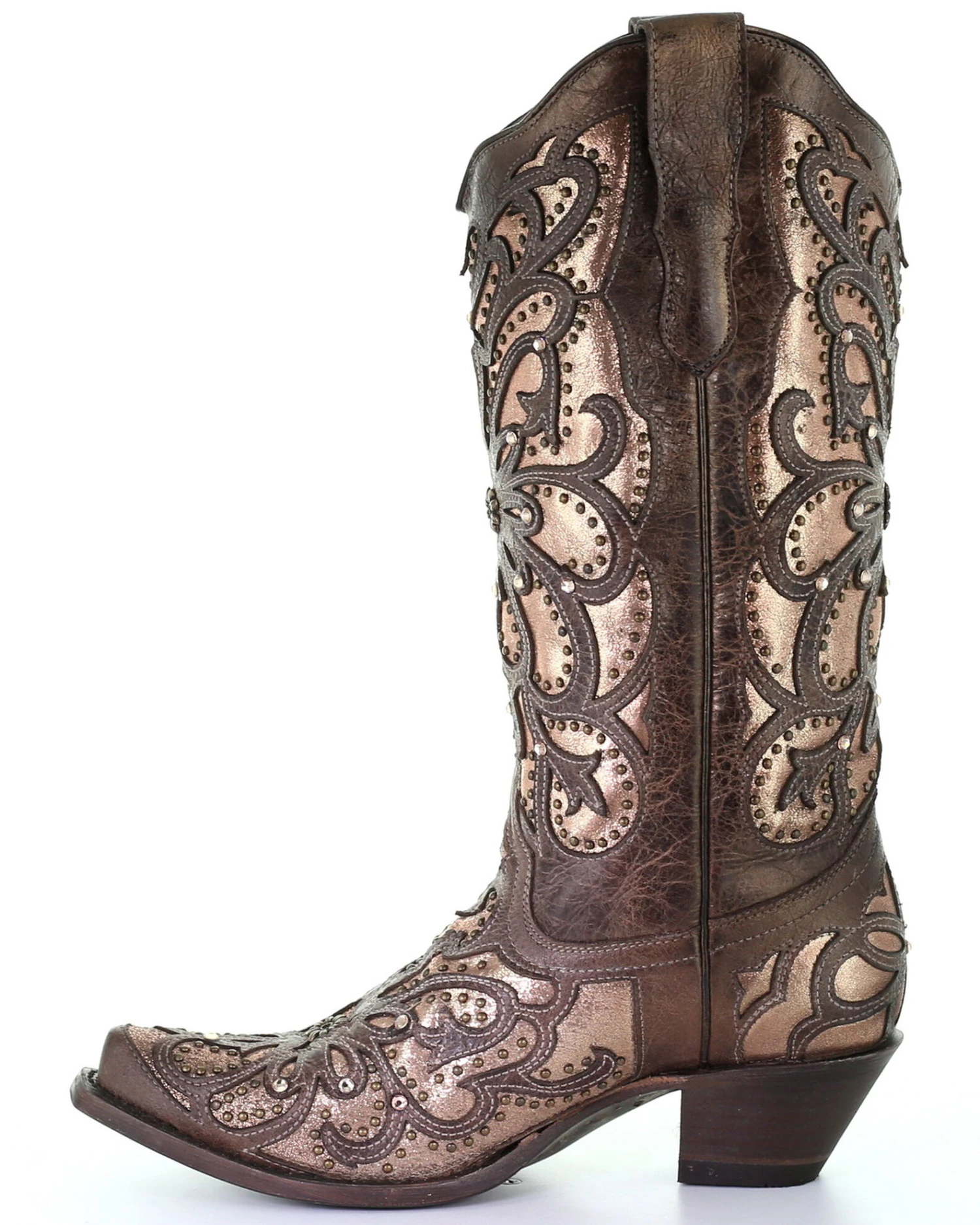 Corral Women's Metallic Inlay Western Boots - Snip Toe 7 Corral Women's Metallic Inlay Western Boots - Snip Toe - Image 5