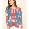 Tasha Polizzi Women's Flag Patch Pullover -Dan Post Store 2000306838 900 P1