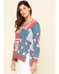 Tasha Polizzi Women's Flag Patch Pullover -Dan Post Store 2000306838 900 P3