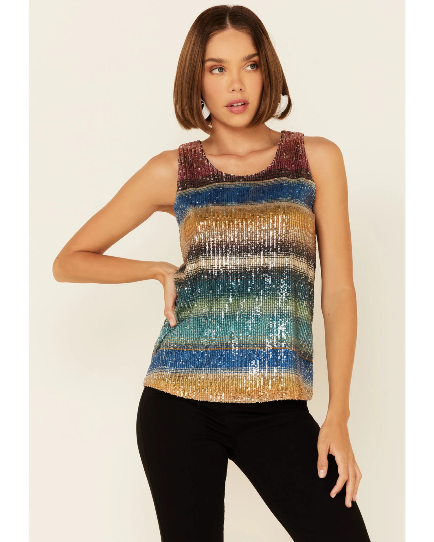 Tasha Polizzi Women's Natasha Sequins Tank Top 3 Tasha Polizzi Women's Natasha Sequins Tank Top