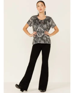 Tasha Polizzi Women's Sequins Starla Short Sleeve Top