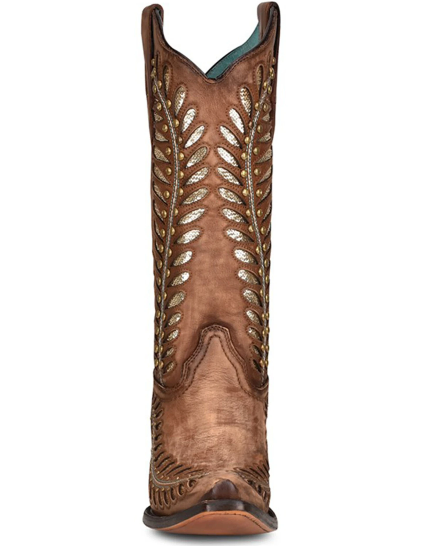Corral Women's Tan Inlay Western Boots - Snip Toe 3 Corral Women's Tan Inlay Western Boots - Snip Toe