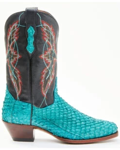 Dan Post Women's Exotic Seabass Skin Western Boots - Square Toe -Dan Post Store 2000352666 919 P2