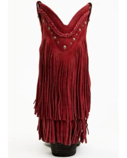 Dan Post Store 44 Liberty Black Women's Vegas Fringe Western Boots - Snip Toe