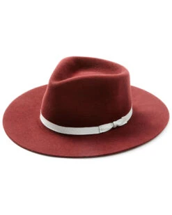 Shyanne Women's Plum Wide Ribbon Wool Felt Western Hat -Dan Post Store 2000354840 500 P1