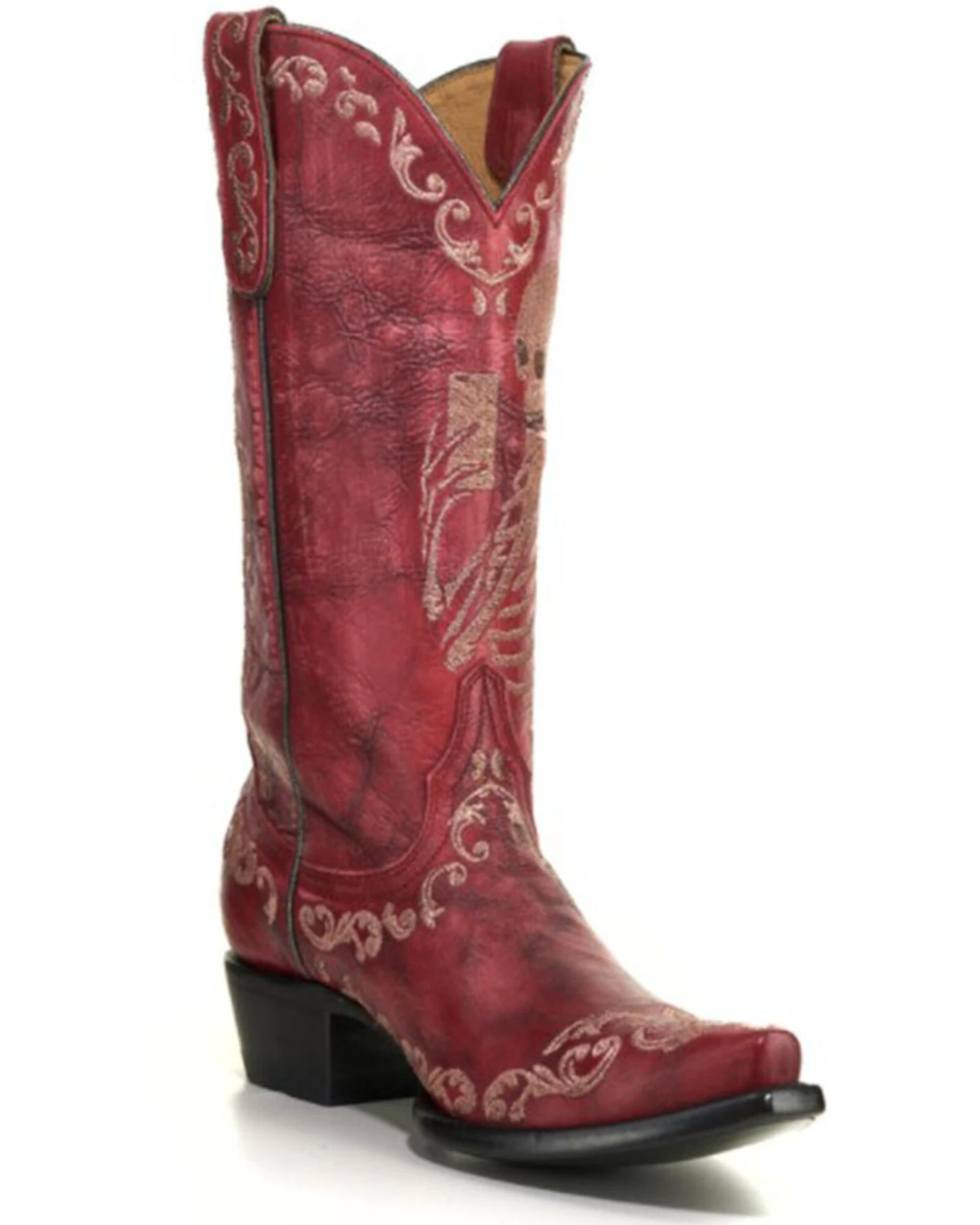 Yippee Ki Yay Women's Selfie Red Western Boots - Snip Toe 7 Yippee Ki Yay Women's Selfie Red Western Boots - Snip Toe - Image 5