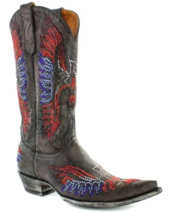 Old Gringo Women's Eagle Crystals Western Boots - Snip Toe -Dan Post Store 2000356902 942 P1