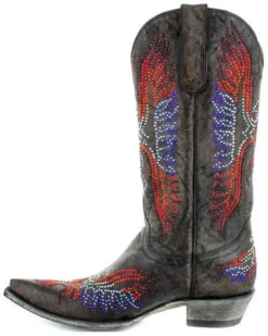 Old Gringo Women's Eagle Crystals Western Boots - Snip Toe -Dan Post Store 2000356902 942 P3