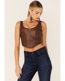 Understated Leather Women's Leather Moto Bustier -Dan Post Store 2000358792 200 P1