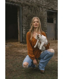 Idyllwind Women's Romance Floral Embroidered Swiss Dot Blouse -Dan Post Store 2000359149 255 P1