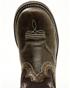 Shyanne Women's Adalia Floral Stitched Shaft Leather Western Boots - Wide Round Toe -Dan Post Store 2000359645 200 P6