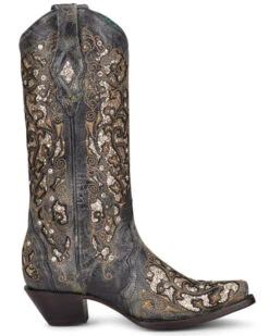 Corral Women's Inlay & Studs Western Boots - Snip Toe -Dan Post Store 2000360096 001 P2