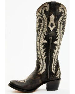Corral Women's Studded Overlay Western Boots - Round Toe -Dan Post Store 2000360110 001 P3