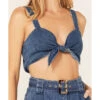 Show Me Your Mumu Women's Alabama Denim Crop Top