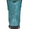 Corral Women's Turquoise Exotic Python Skin Western Boots - Snip Toe