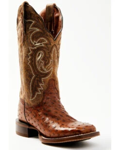 Dan Post Women's Exotic Full-Quill Ostrich Western Boots - Broad Square Toe -Dan Post Store 2000361558 200 P1
