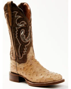 Dan Post Women's Exotic Full Quill Ostrich Western Boots - Broad Square Toe -Dan Post Store 2000361559 295 P1