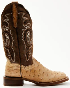 Dan Post Women's Exotic Full Quill Ostrich Western Boots - Broad Square Toe -Dan Post Store 2000361559 295 P2