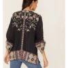 Johnny Was Women's Graphite Terraine Embroidered Blouse 1 Johnny Was Women's Graphite Terraine Embroidered Blouse -Dan Post Store 2000362178 022 P3