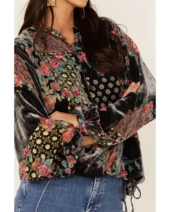 Johnny Was Women's Rose Burnout Cosima Blouse -Dan Post Store 2000362179 900 P2