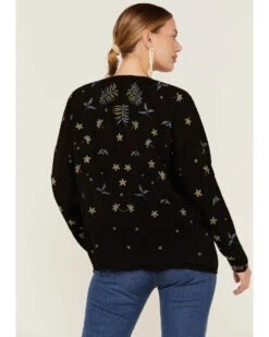 Johnny Was Women's Garden Embroidered Stripe Blouse 9 Johnny Was Women's Garden Embroidered Stripe Blouse -Dan Post Store 2000362205 001 P3