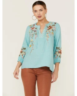 Johnny Was Women's Acacia Blouse -Dan Post Store 2000362206 400 P1