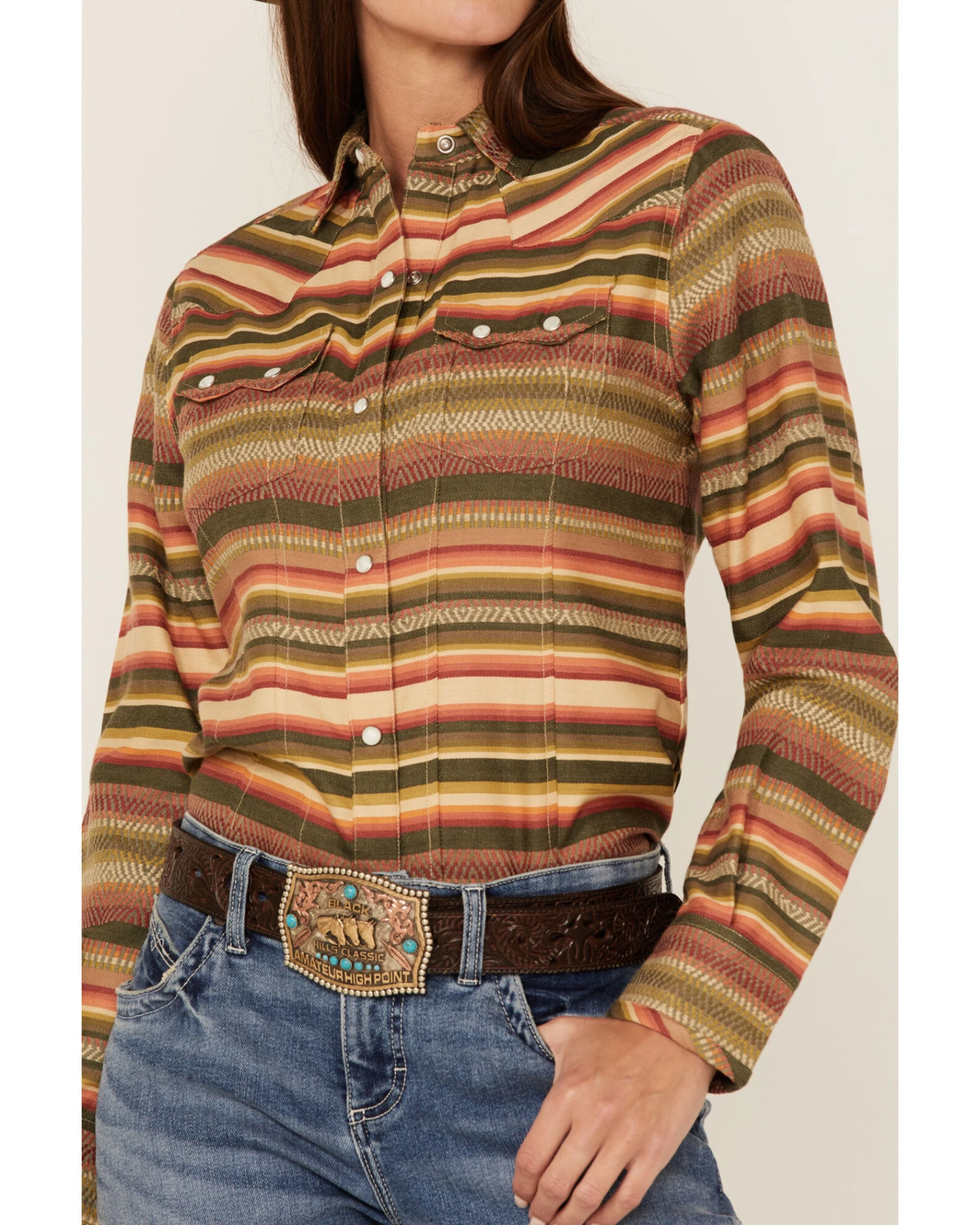 Tasha Polizzi Women's Cold 44 Valley Serape Snap Western Shirt 6 Tasha Polizzi Women's Cold 44 Valley Serape Snap Western Shirt - Image 4