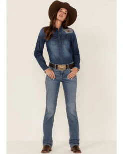 Tasha Polizzzi Women's Arizona Denim Embroidered Shirt -Dan Post Store 2000362893 400 P2