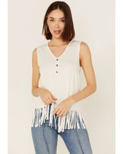 Tasha Polizzi Women's Abby Fringe Tank Top -Dan Post Store 2000362896 100 P3
