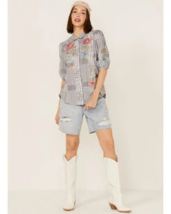 Johnny Was Women's Jordan Lisbon Floral Shirt -Dan Post Store 2000363626 900 P1