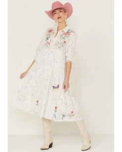 Johnny Was Women's Jordan Tiered Wanderer Dress