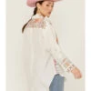 Johnny Was Women's Ryan Embroidered Button Down Long Sleeve Shirt -Dan Post Store 2000363630 101 P3