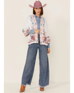 Johnny Was Women's Sicilia Embroidered Linen Kimono -Dan Post Store 2000363635 100 P2