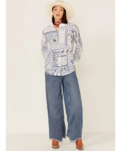 Johnny Was Women's Vanya Schiffu Oversized Shirt 8 Johnny Was Women's Vanya Schiffu Oversized Shirt -Dan Post Store 2000363636 100 P2