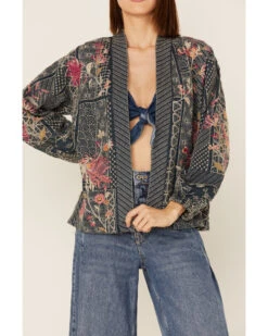 Johnny Was Women's Viviana Bishop Sleeve Denim Kimono 8 Johnny Was Women's Viviana Bishop Sleeve Denim Kimono -Dan Post Store 2000363637 400 P3
