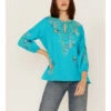 Johnny Was Women's Embroidered Mariposa Blouse 1 Johnny Was Women's Embroidered Mariposa Blouse -Dan Post Store 2000363647 400 P1