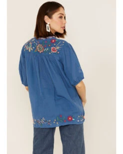 Johnny Was Women's Olinda Effortless Embroidered Floral Blouse -Dan Post Store 2000363649 400 P4