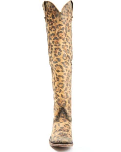 Liberty Black Women's Allyssa Leopard Print Western Boots - Medium Toe