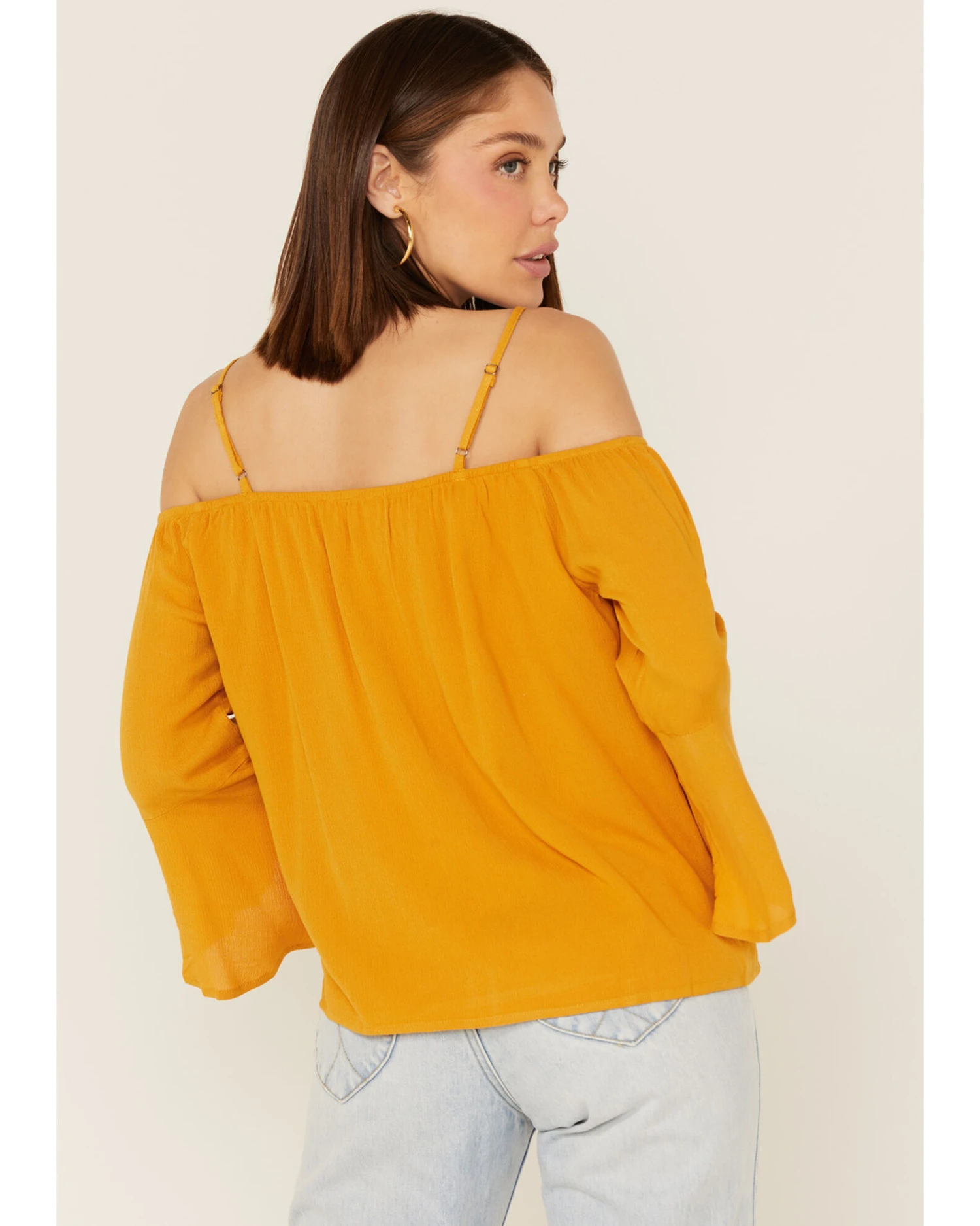 Miss Me Women's Cold Shoulder Lace Top 4 Miss Me Women's Cold Shoulder Lace Top - Image 2