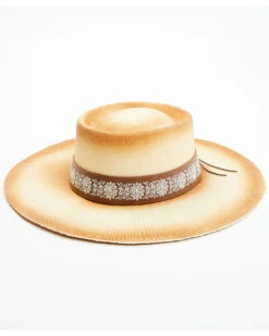 Shyanne Women's Croquette Tea Stain Telescope Straw Western Hat
