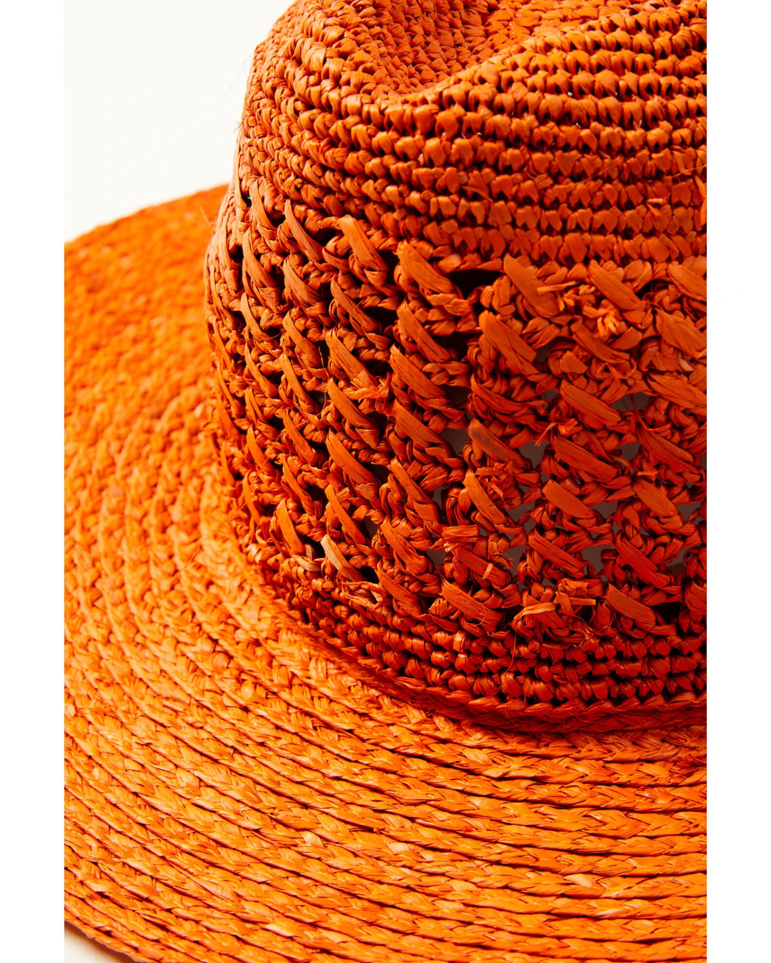 Shyanne Women's Vented Raffia Straw Fedora Hat 5 Shyanne Women's Vented Raffia Straw Fedora Hat - Image 3