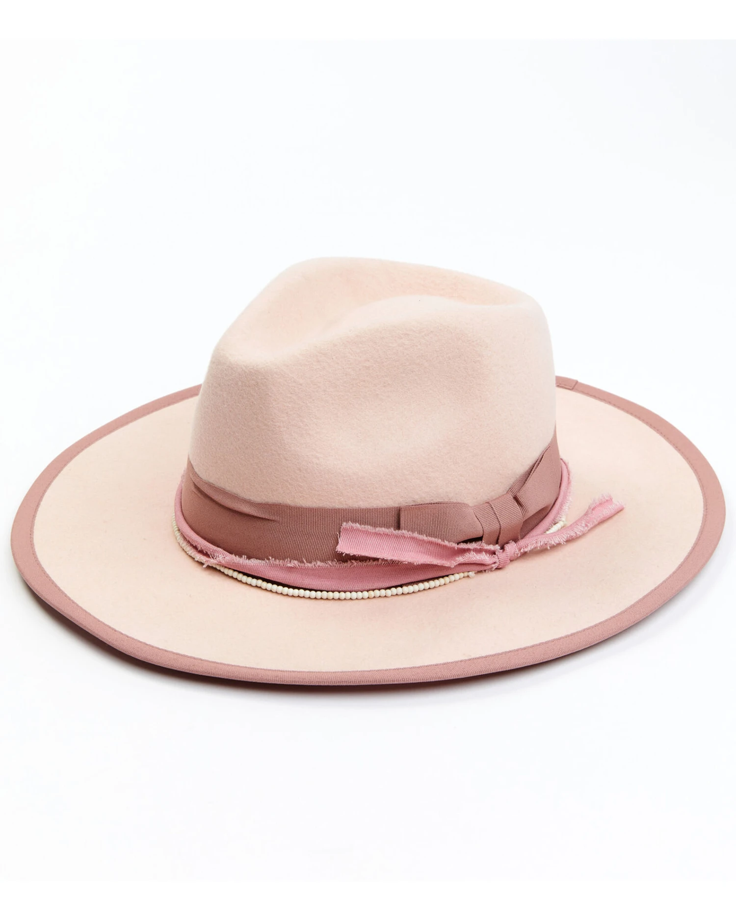Shyanne Women's Rancher Tonal Ribbons & Beads Fedora Hat 4 Shyanne Women's Rancher Tonal Ribbons & Beads Fedora Hat - Image 2