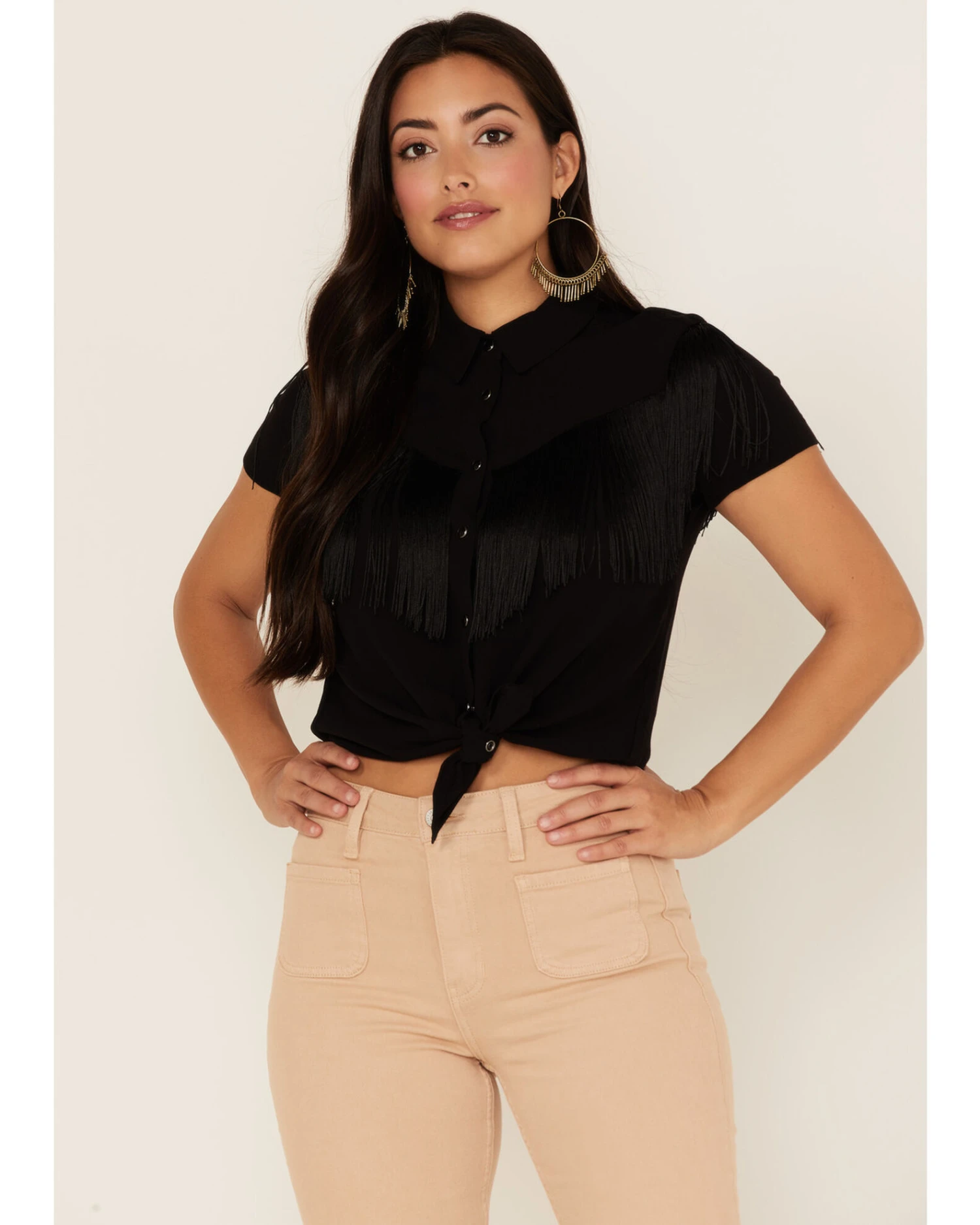 Idyllwind Women's Wild Times Fringe Western Short Sleeve Shirt 6 Idyllwind Women's Wild Times Fringe Western Short Sleeve Shirt - Image 4