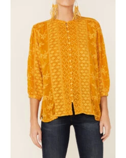 Johnny Was Women's Ciaga Phoebe Button Down Top -Dan Post Store 2000367756 710 P2
