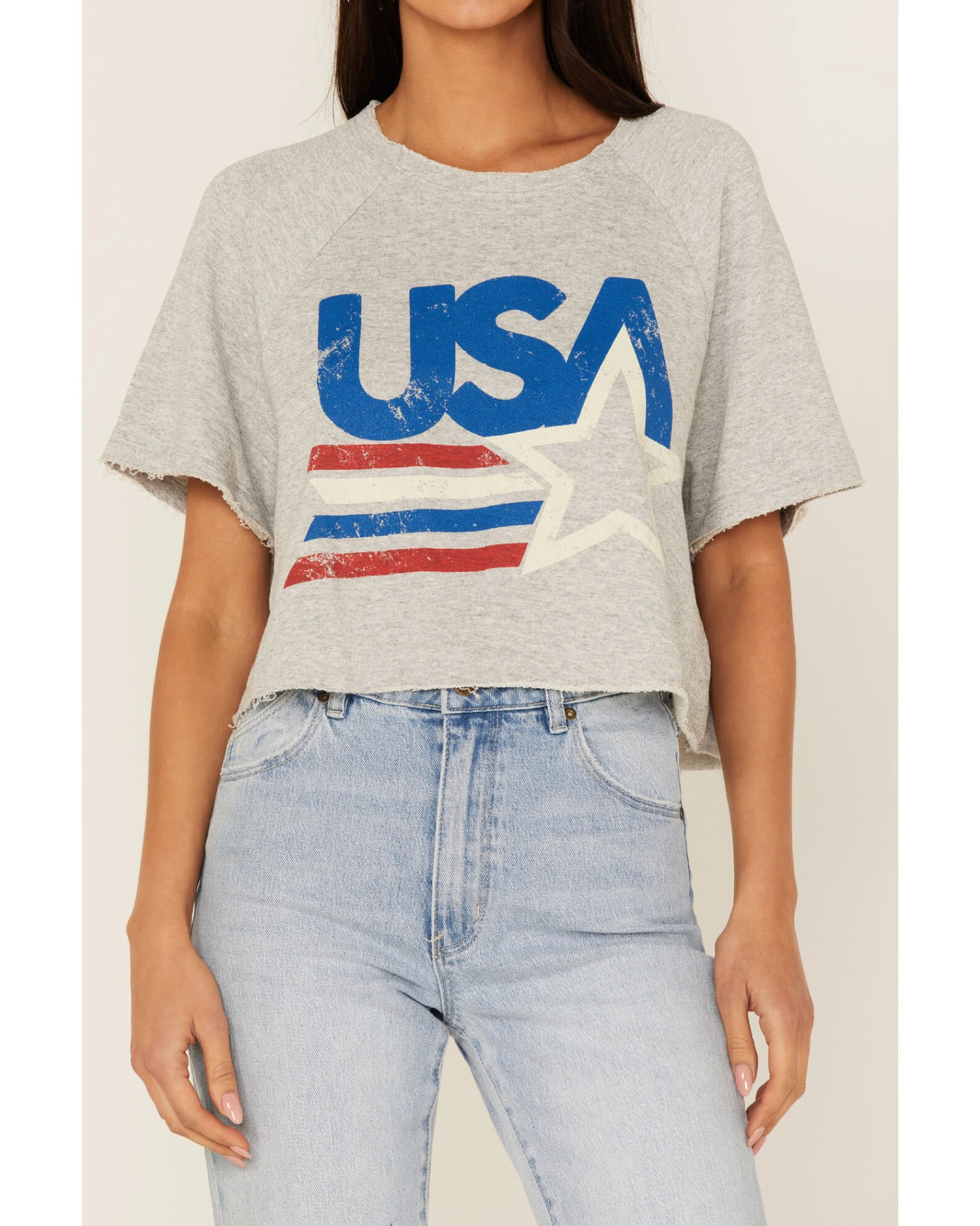 Show Me Your Mumu Women's USA Star Jimmy Cropped Tee 6 Show Me Your Mumu Women's USA Star Jimmy Cropped Tee - Image 4