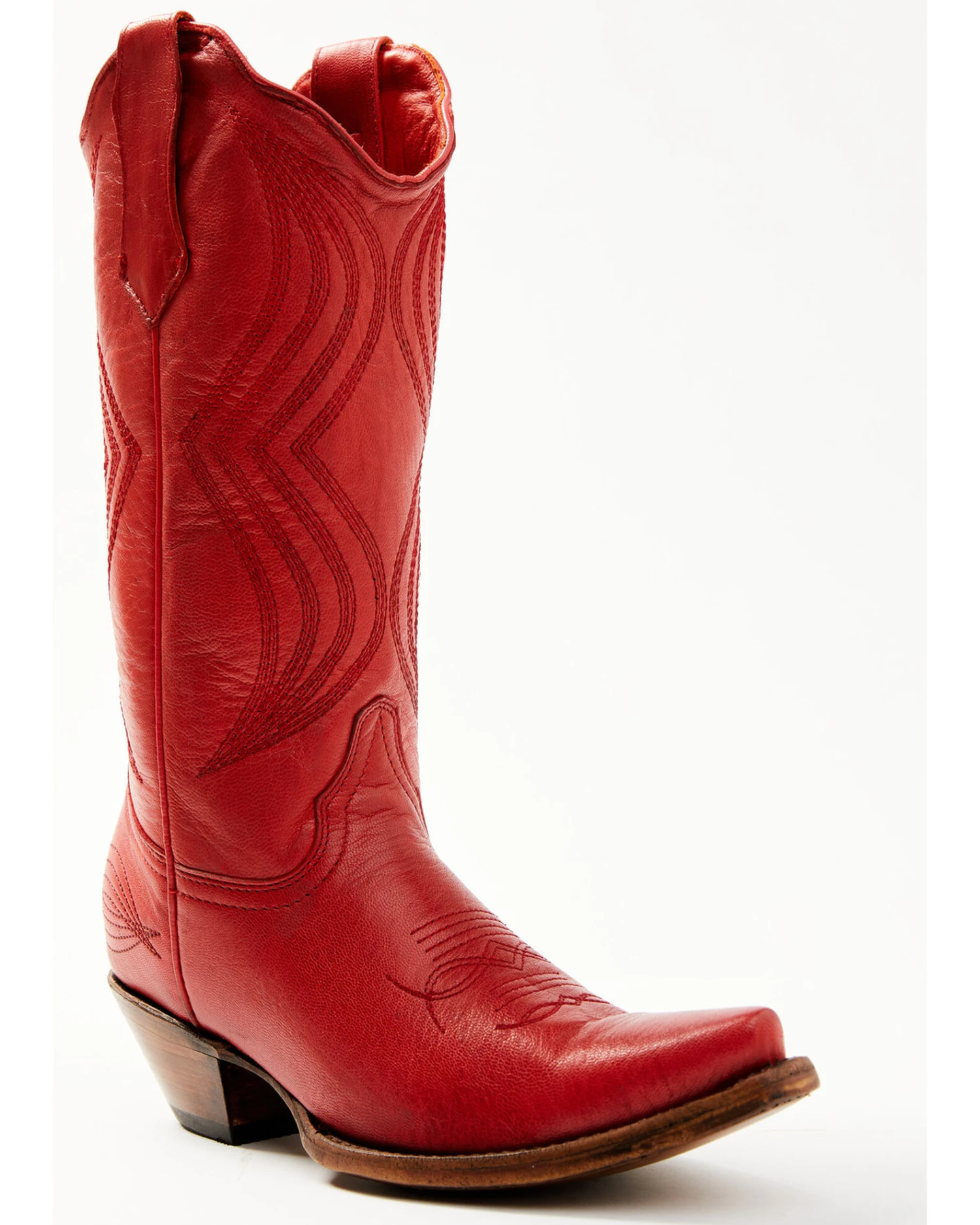 Planet Cowboy Women's It's All Red To Me Leather Western Boot - Snip Toe 7 Planet Cowboy Women's It's All Red To Me Leather Western Boot - Snip Toe - Image 5