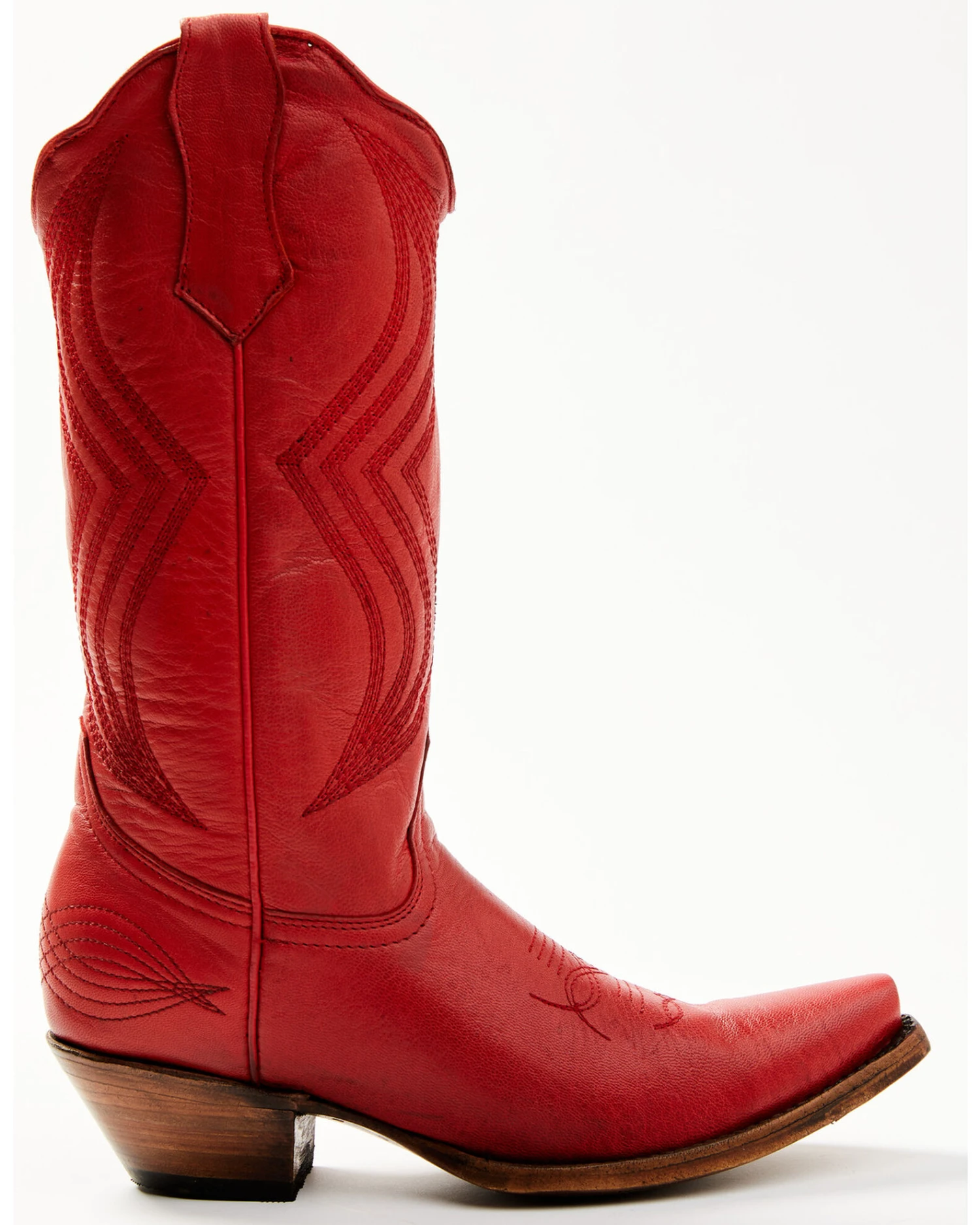 Planet Cowboy Women's It's All Red To Me Leather Western Boot - Snip Toe 8 Planet Cowboy Women's It's All Red To Me Leather Western Boot - Snip Toe - Image 6