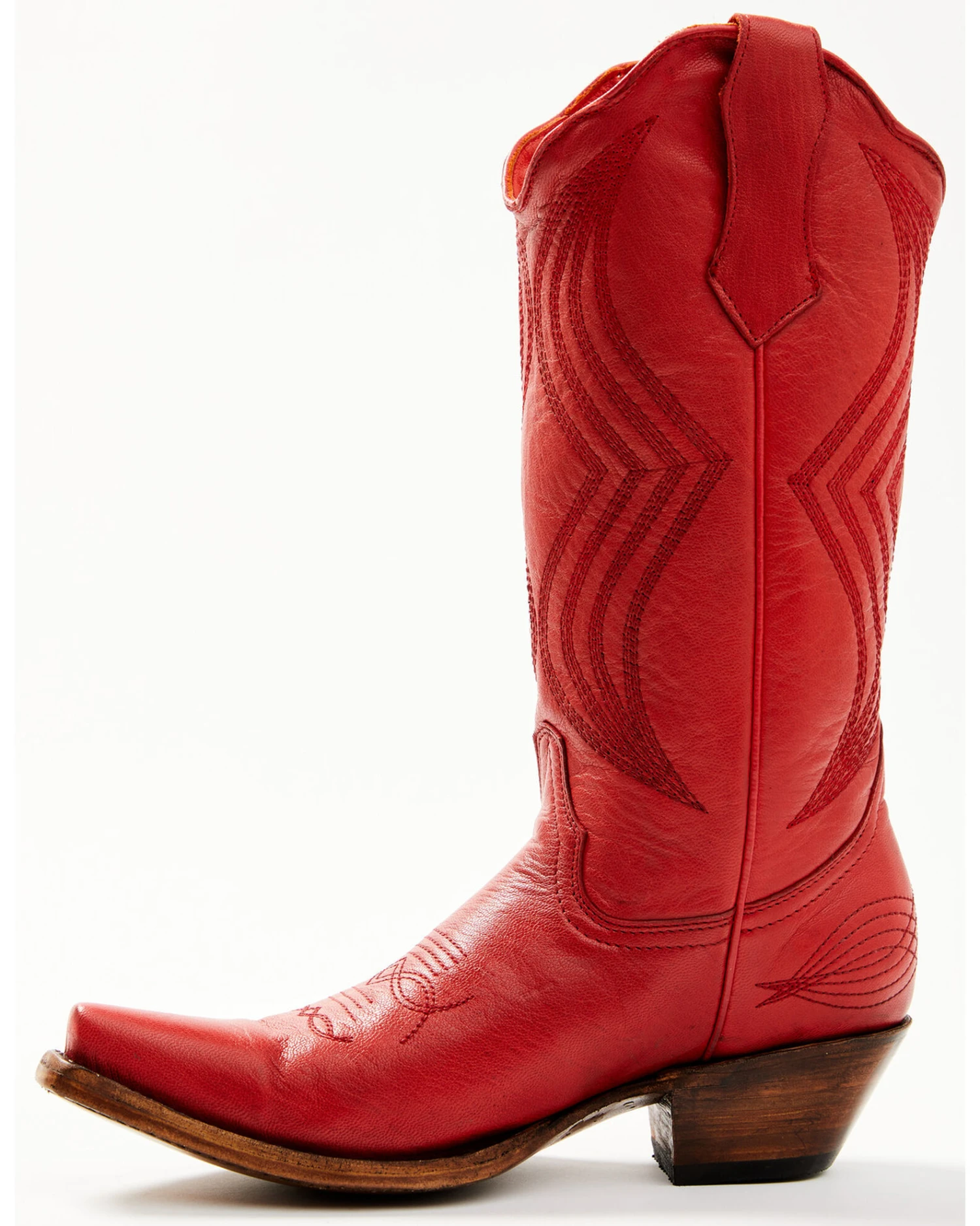 Planet Cowboy Women's It's All Red To Me Leather Western Boot - Snip Toe 4 Planet Cowboy Women's It's All Red To Me Leather Western Boot - Snip Toe - Image 2