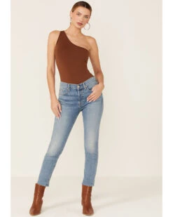 7 For All Mankind Light Wash Mid Rise Crop Skinny Denim Jeans -Dan Post Store 2000370681 400 P1